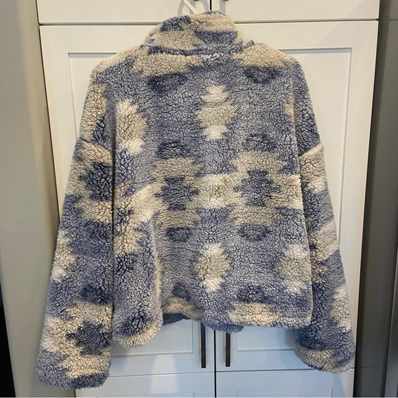 NWOT Thread & Supply 1/4 Zip Sherpa Sweater Size Medium - Picture 4 of 4